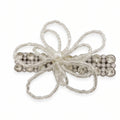 Beaded Floral Pearl Rhinestone Alligator Hair Clip