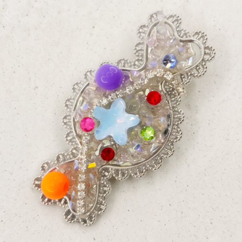 Candy Shaker Rhinestone Alligator Hair Clip