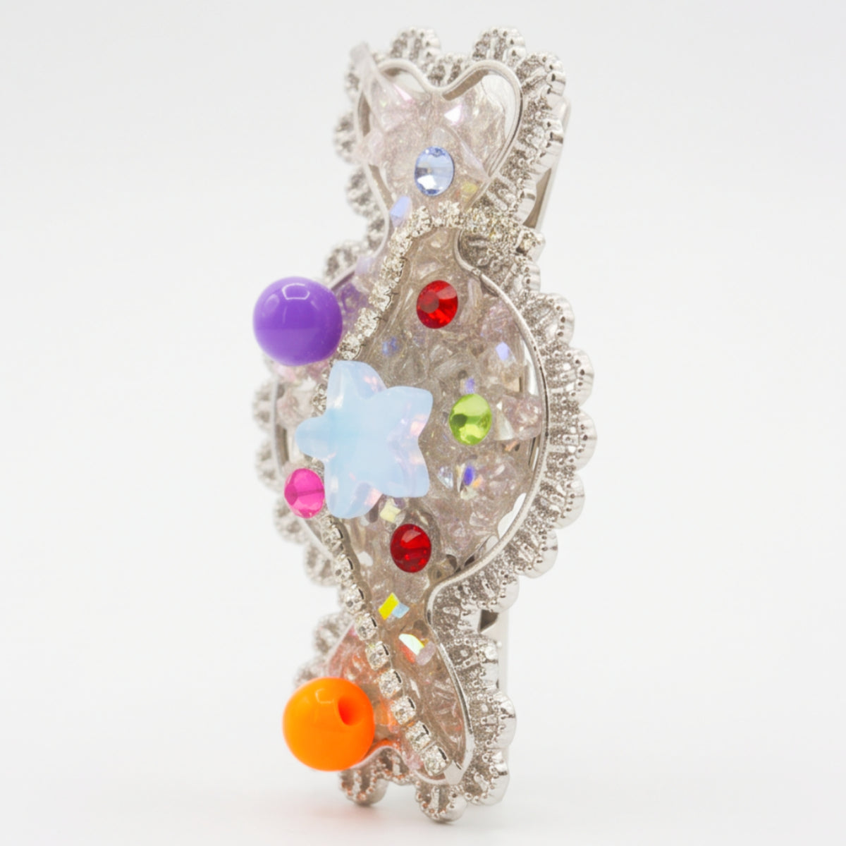 Candy Shaker Rhinestone Alligator Hair Clip