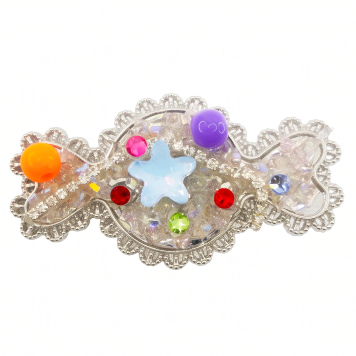 Candy Shaker Rhinestone Alligator Hair Clip