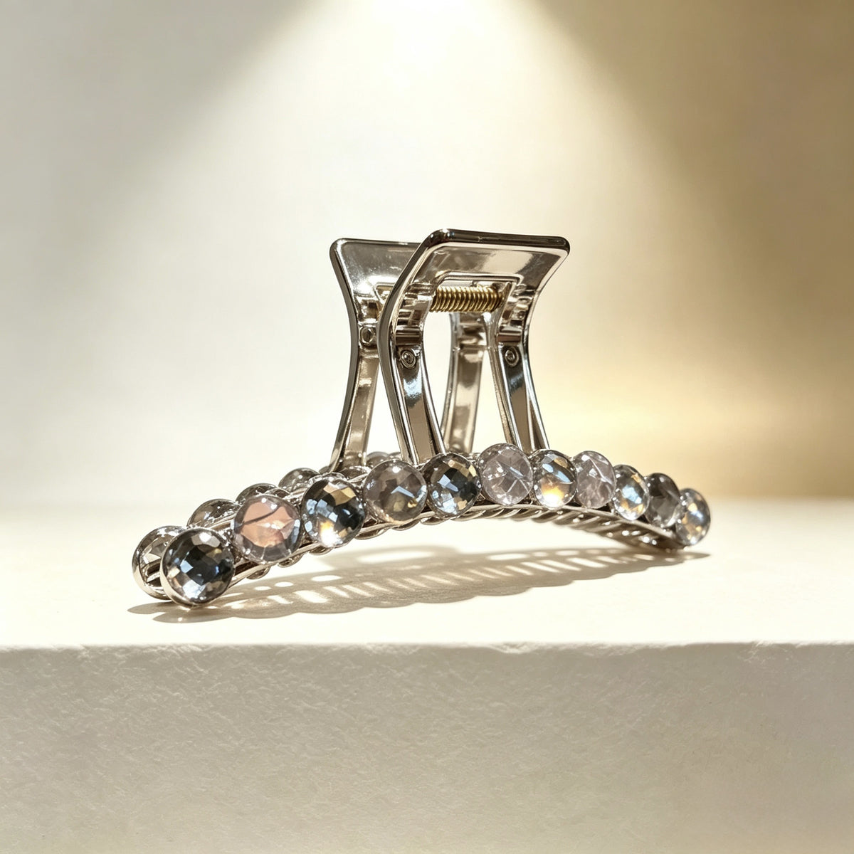 Clear Iridescent Crystal Acrylic Claw Clip