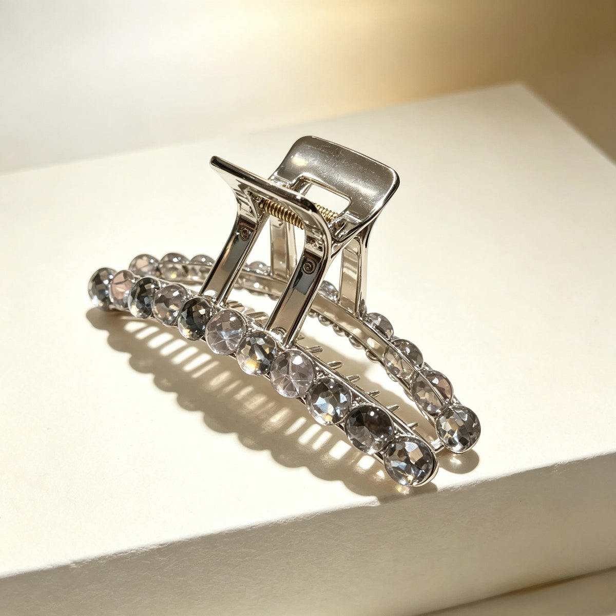 Clear Iridescent Crystal Acrylic Claw Clip