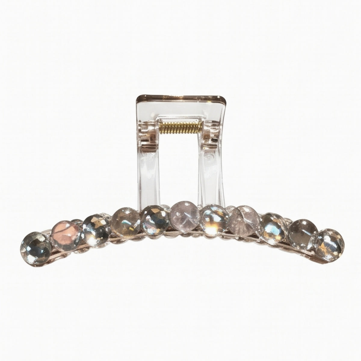 Clear Iridescent Crystal Acrylic Claw Clip