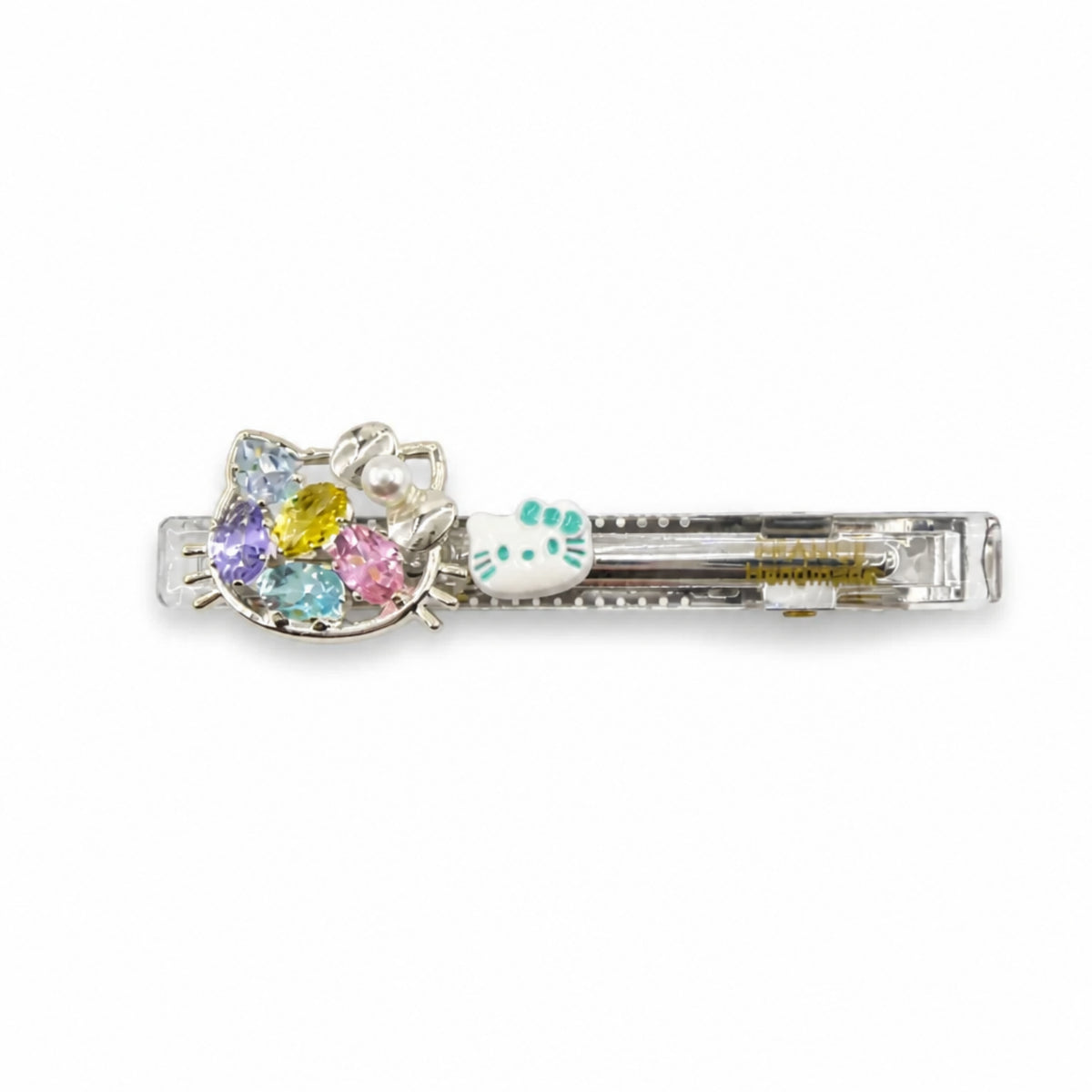 Colorful Rhinestone Cat Acrylic Alligator Hair Clip