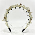 Cream Champagne Crystal Non-Slip Headband