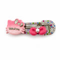 Gradient Pink Hello Kitty Rhinestone Alligator Hair Clip