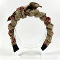 Khaki Knitted Bow Non-Slip Headband