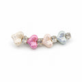 Pastel Heart Pearl Rhinestone Alligator Hair Clip