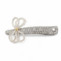 Pearl Butterfly Bow Rhinestone Alligator Hair Clip