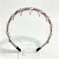 Pink Floral Rhinestone Non-Slip Headband