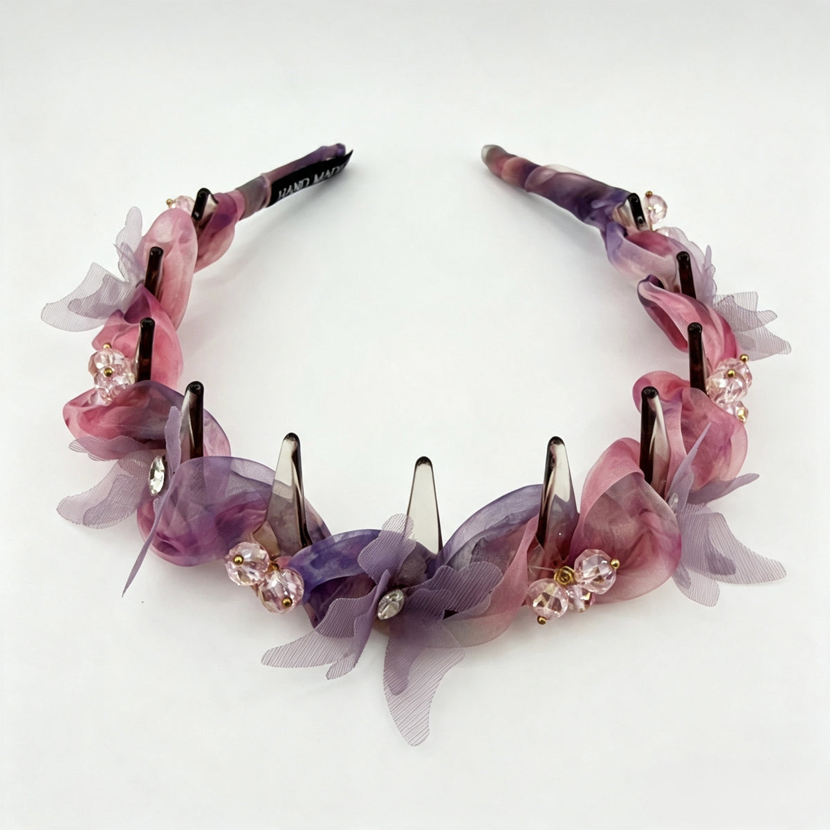 Pink-Purple Butterfly Crystal Non-Slip Headband