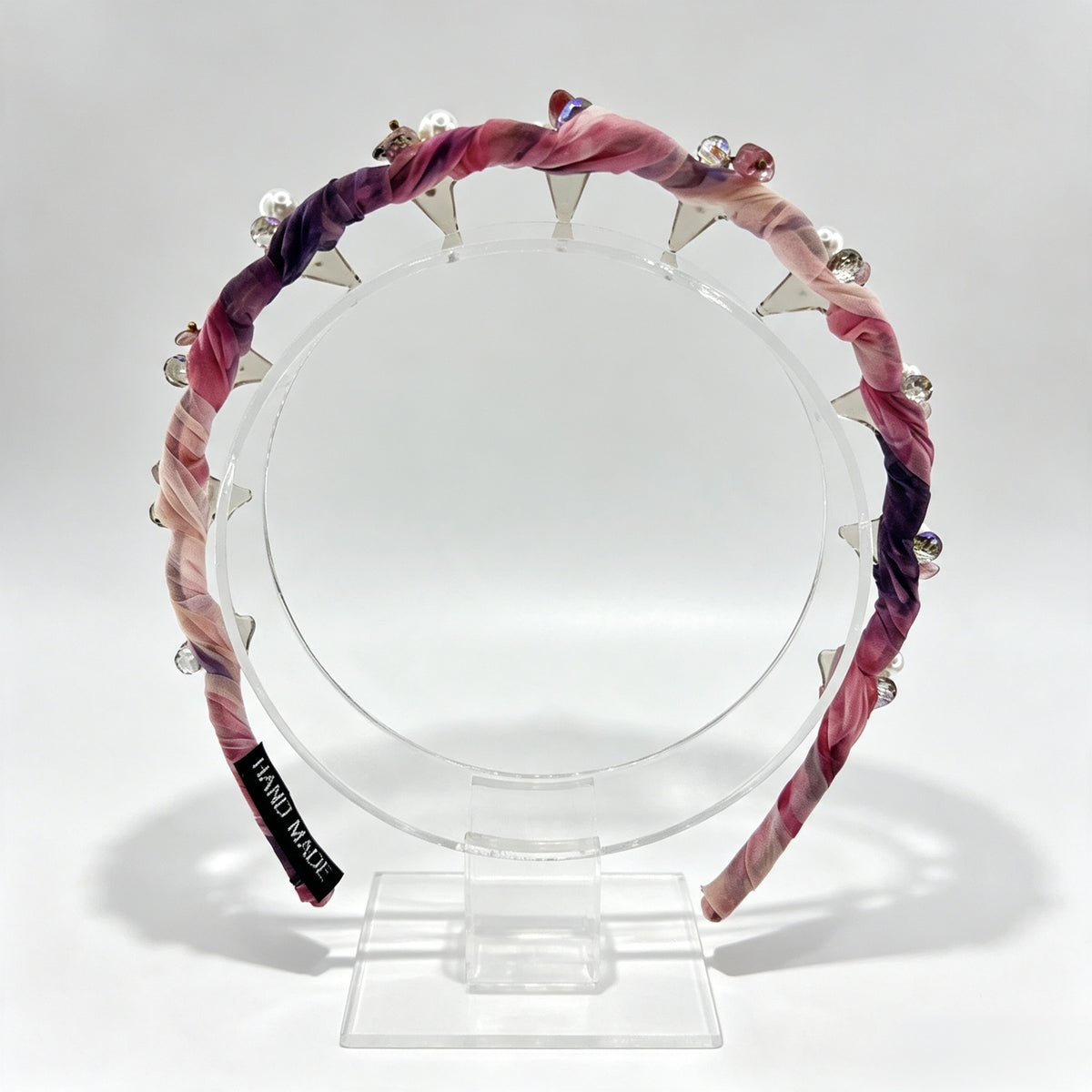 Pink-Purple Pearl Non-Slip Headband