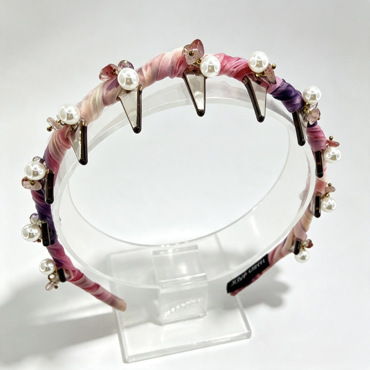 Pink-Purple Pearl Non-Slip Headband