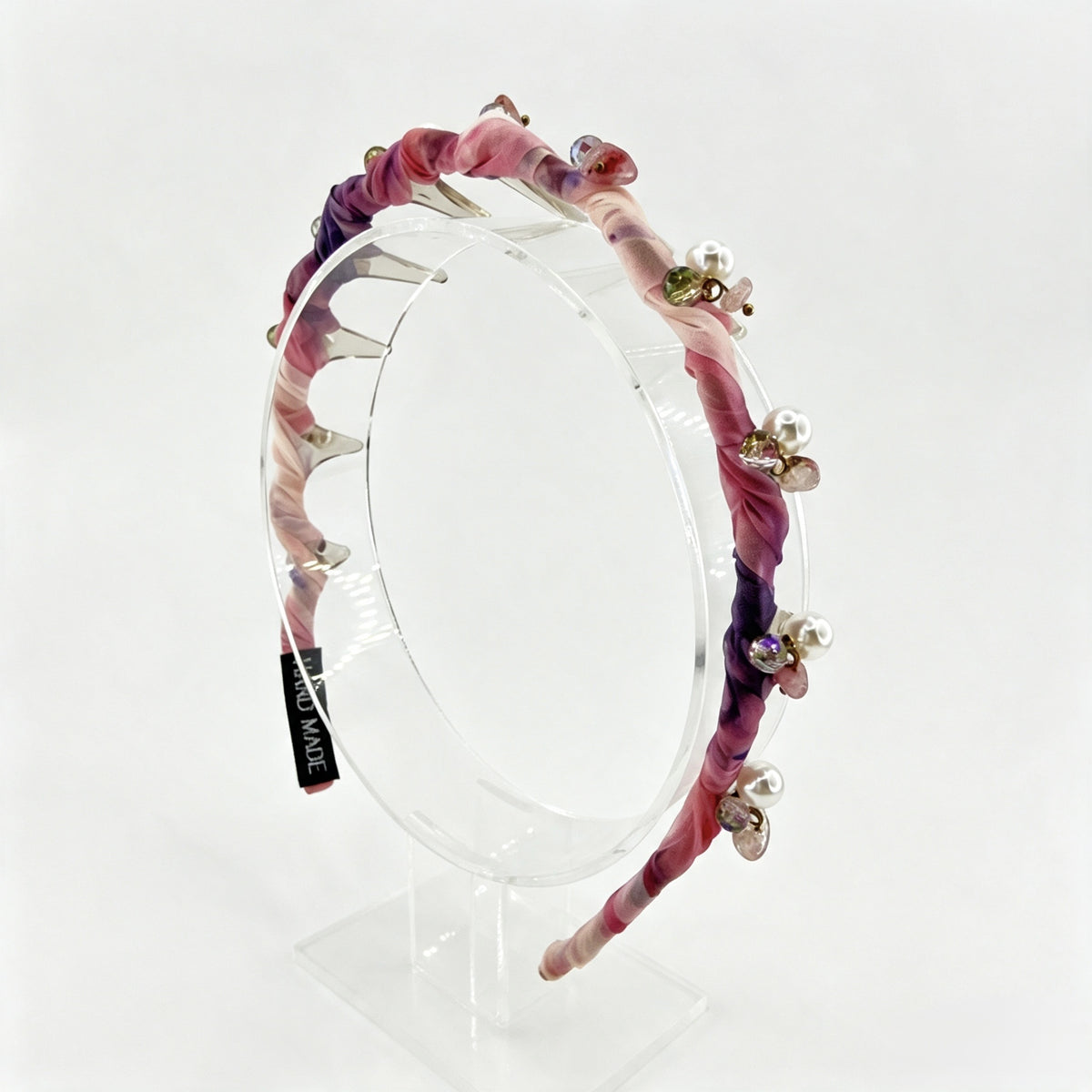 Pink-Purple Pearl Non-Slip Headband