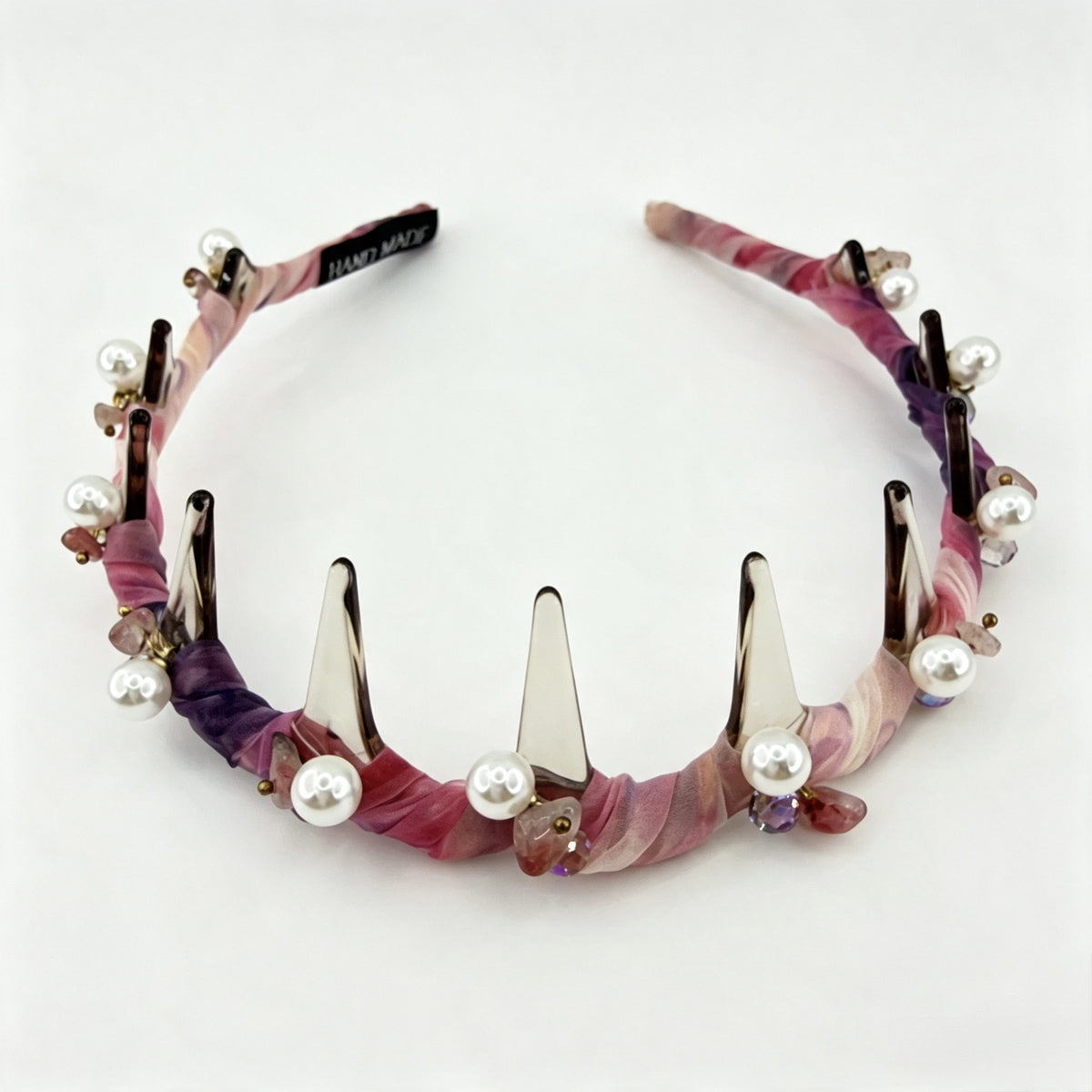 Pink-Purple Pearl Non-Slip Headband