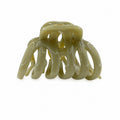 Semi-Transparent Olive Green Acetate Claw Clip