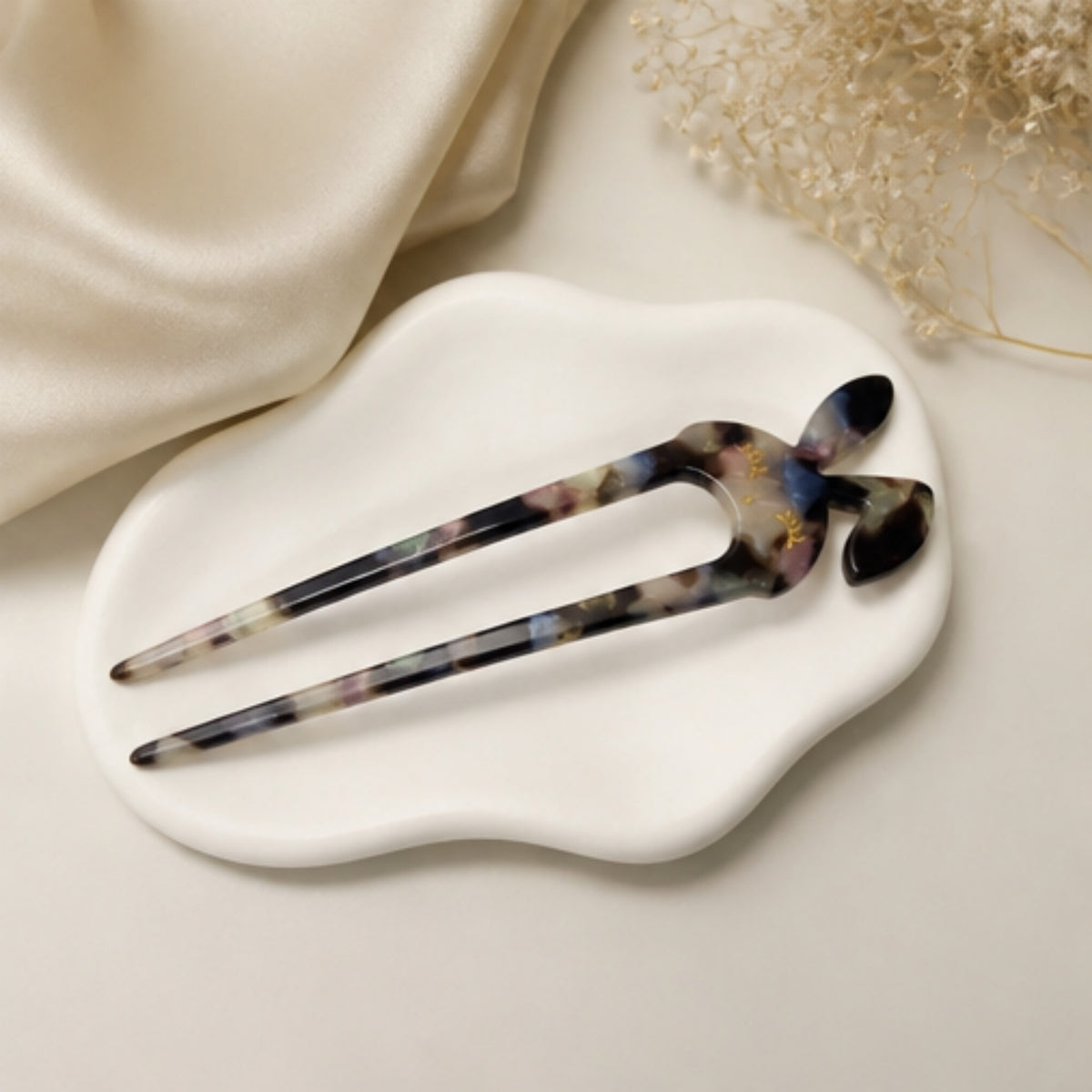 Starry Night Gold Star U-Shaped Acetate Hair Fork