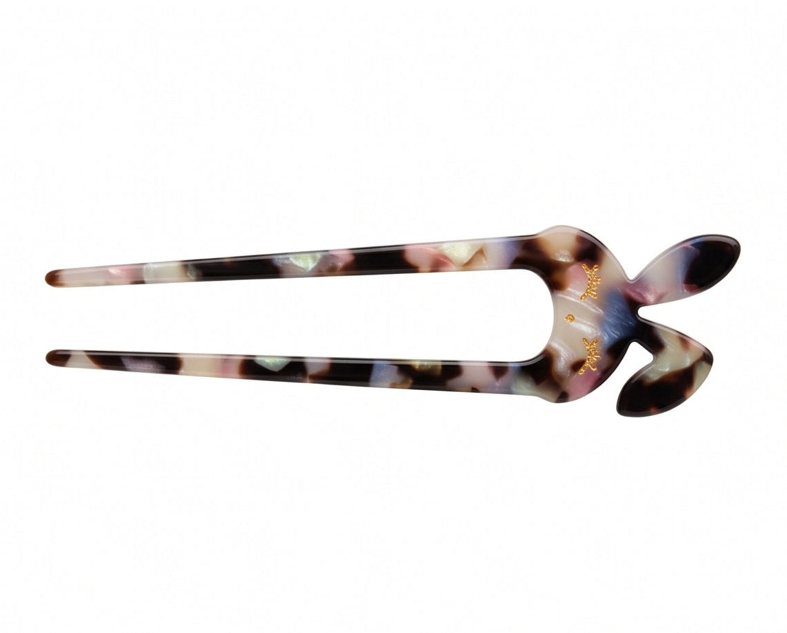 Starry Night Gold Star U-Shaped Acetate Hair Fork