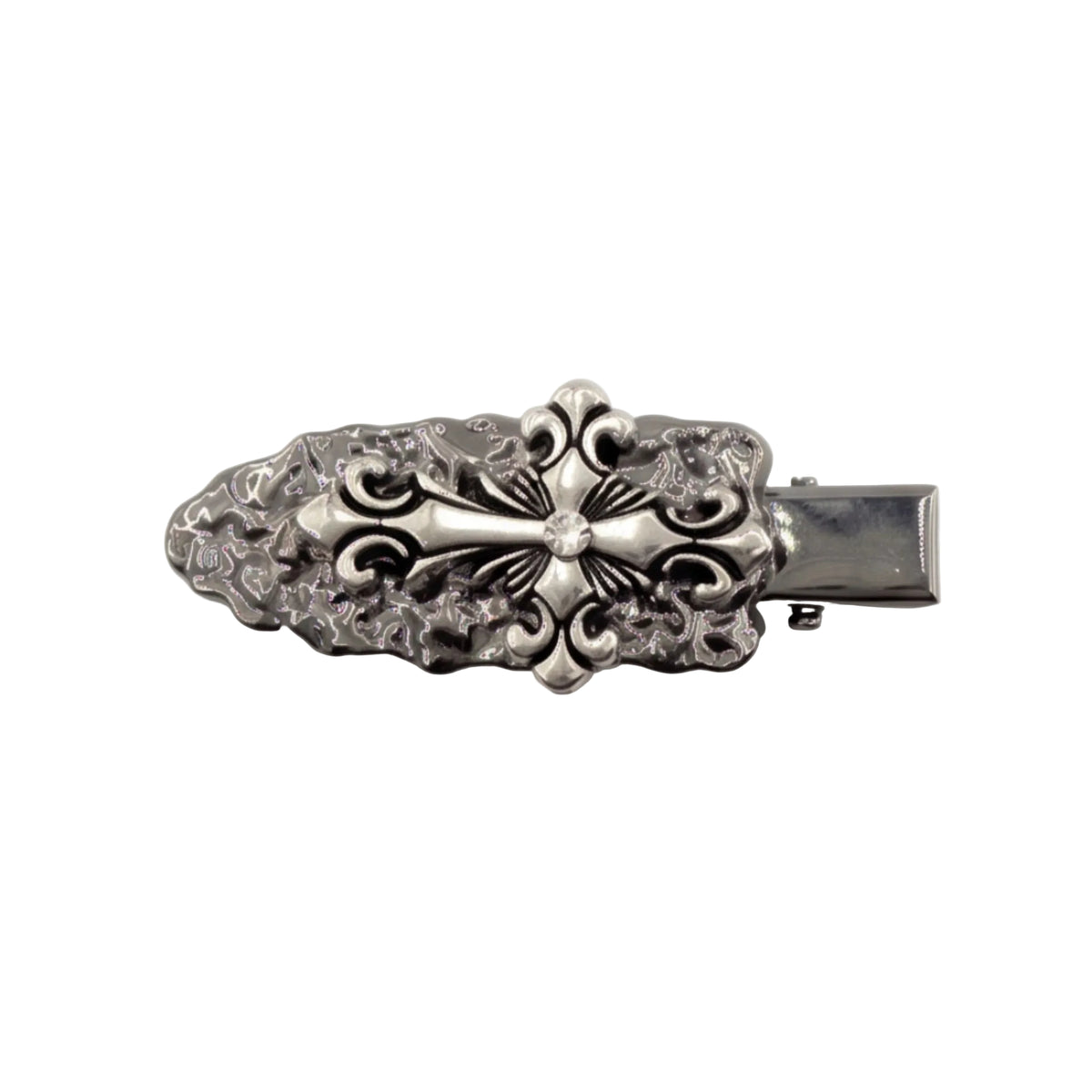 Vintage Gothic Cross Alligator Hair Clip